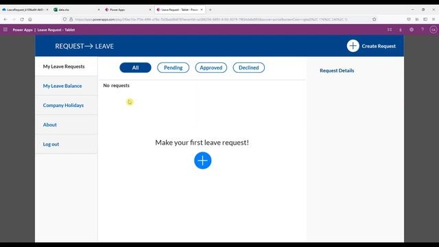 PowerApps for Beginners Tutorial | Example Demo Creating Holiday Vacation Leave App смотреть онлайн