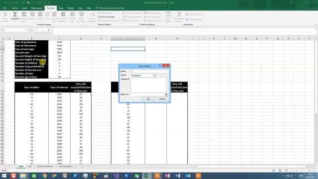Excel 2016 Name Manager Part1: Benefits of creating "pointers" vs using cell address. смотреть онлайн