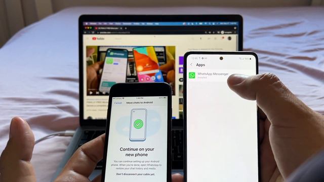 WhatsApp Complete Chat History Transfer from an iPhone 7 to a Samsung Galaxy A51 смотреть онлайн