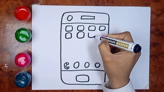 КАК НАРИСОВАТЬ ТЕЛЕФОН смотреть онлайн