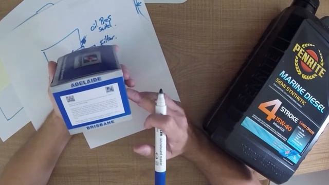 How to maintain a yacht/sail boat engine lubrication system, changing the oil and filter. смотреть онлайн