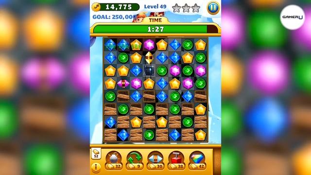 Jewel Mania - How to Beat Level 49 (With Commentary) смотреть онлайн