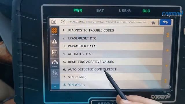 Auto Detected Config Reset using CARMAN AUTO i700 Hyundai Tucson 2019 смотреть онлайн