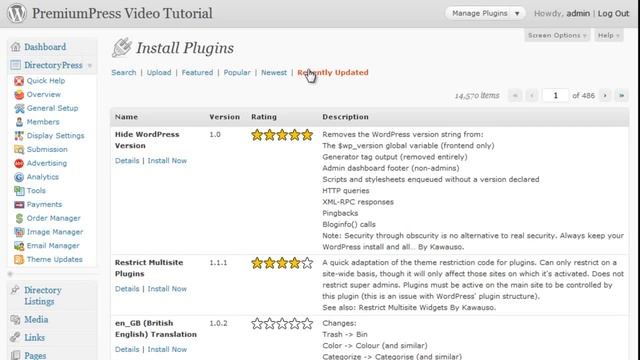 Wordpress Plugins смотреть онлайн