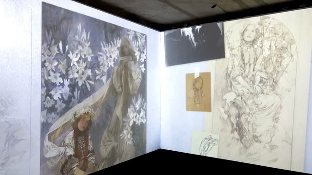 Eternel Mucha, plongée spectaculaire au cœur du Grand Palais immersif, vidéo Paris YouTube смотреть онлайн