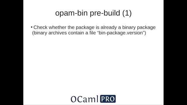 OCaml Workshop 2021 - opam-bin Binary Packages with Opam смотреть онлайн