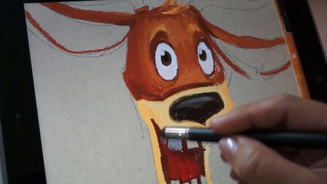 Рисование кистью sensu brush в приложении для iPad Art Set Pro смотреть онлайн