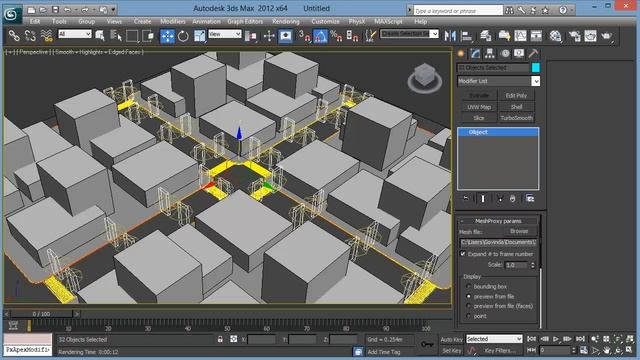 Vray Proxy en 3ds Max 04 Consejos finales - Escenas pesadas смотреть онлайн