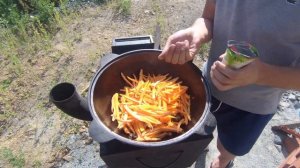 ПЛОВ в казане на костре. Рецепт плова. Ферганский плов