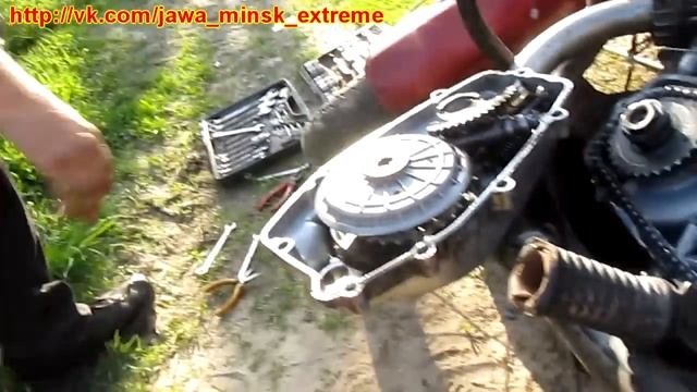 Jawa 638 Снять барабан сцепления, затем моторную звезду. смотреть онлайн