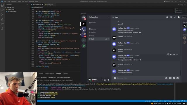 Discord.py Ep. 7 - Guessing Game смотреть онлайн