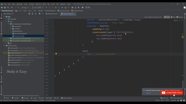 How to Design Mobile Banking Card UI in Jetpack Compose | Android | Kotlin | Make it Easy смотреть онлайн