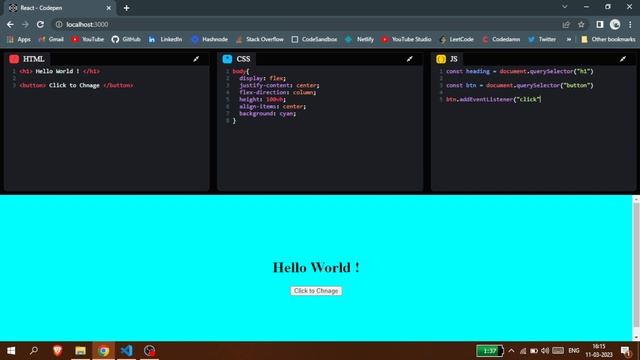 React Codepen | React Project | Code Editor смотреть онлайн