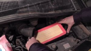 Замена воздушного фильтра двигателя Хендай Гетц | Hyundai Getz