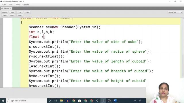 Function Overloading in JAVA (Part 2)| TechVidya| Volume of Cube, Cuboid, and Sphere program in JAV смотреть онлайн
