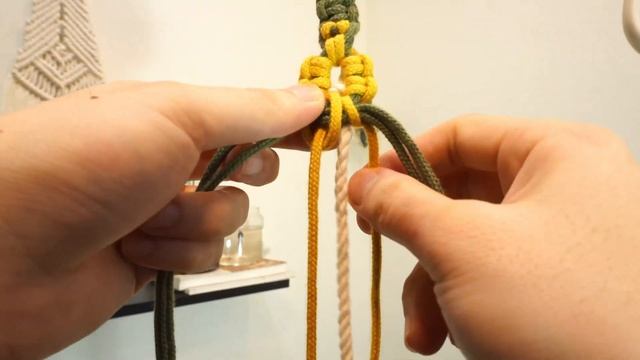DIY Macrame Wristlet Keychain| Step By Step Tutorial| Slowly Super Easy For Beginners смотреть онлайн