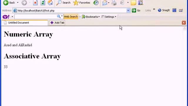Array in php-01 смотреть онлайн