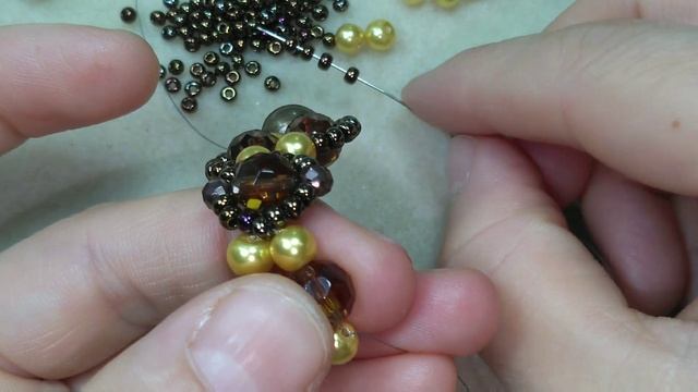 Inci ve kristal boncuk bilekliği/Браслет из жемчуга и кристалей/Crystal beads bracelet/ смотреть онлайн