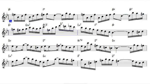 Nota Akor Eşlik - Tico Tico - ( Gm ) - C Instruments