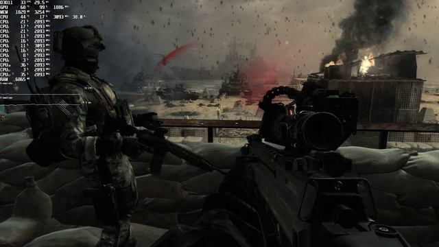 Call of Duty: Ghosts (Singleplayer). FPS Test Nvidia GeForce GT 1030 (INTEL Xeon E5-2630v2) смотреть онлайн