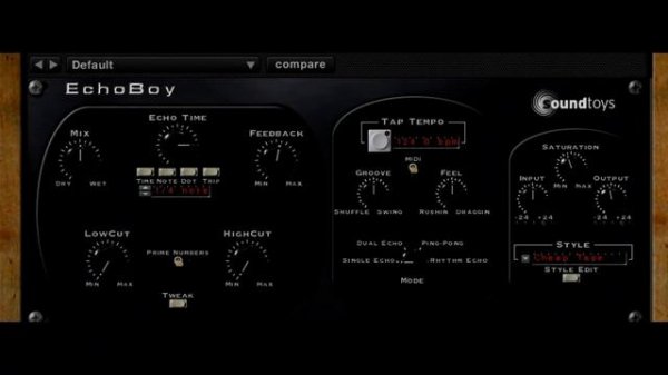 Fulltone Tube Tape Echo vs. Echoboy VST