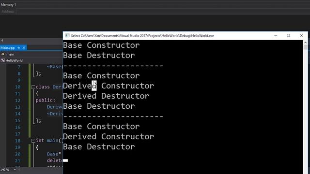 Virtual Destructors in C++ смотреть онлайн