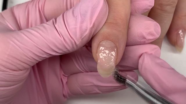 Сильно клюющий ноготь? 3 месяца ногтям?Дизайн ногтей акварелью