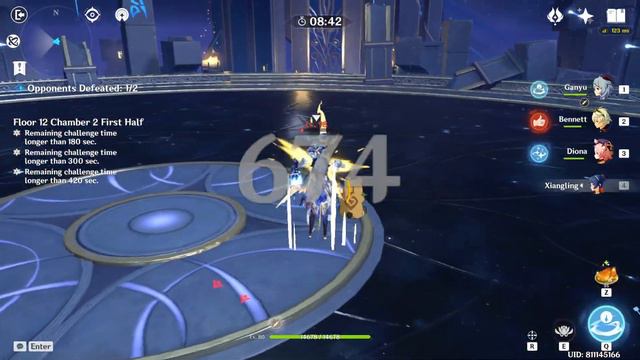 Abyss floor 12 9 star Ganyu/Keqing смотреть онлайн