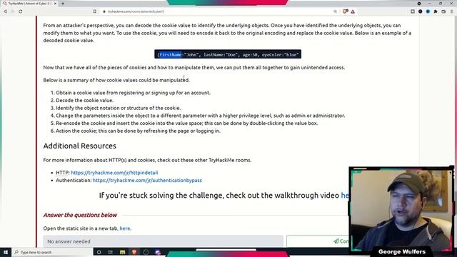 TryHackMe - Advent of Cyber 2021 - Day 02 - HTTP Cookies & Authentication Bypasses смотреть онлайн