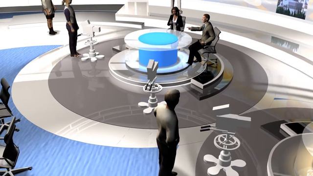 AL JAZEERA INTERNATIONAL QATAR STUDIO VISULISATION 22 - 09 - 2005
