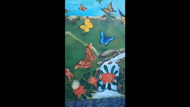 Природа в Тайланде. Картина маслом. Обзор картины смотреть онлайн