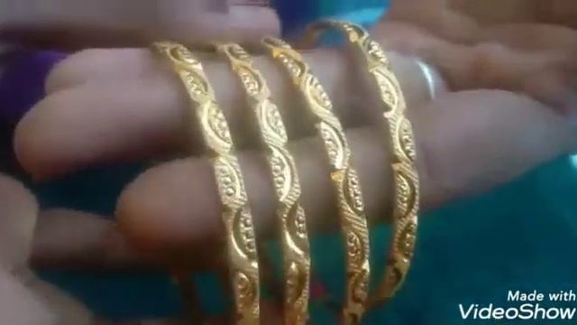 One gram gold jewellery for kids (bangles) cell no. 9182634216 смотреть онлайн