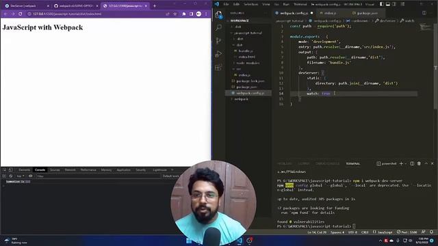 ওয়েবপ্যাক ডেভ সার্ভার | webpack tutorial bangla | #webpack #programming смотреть онлайн