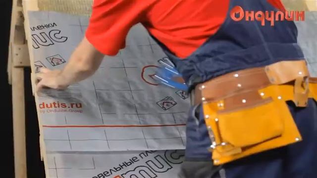 Монтаж пленок Ондутис на утепленной кровле с двумя вентиляционными зазорами смотреть онлайн