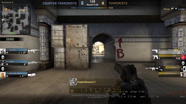 Octarius 1.1 CS:Global Offensive 3 Desert Eagle HS смотреть онлайн