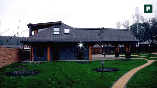 Каркасно-бревенчатый гараж с котельной и мансардой на FORUMHOUSE смотреть онлайн