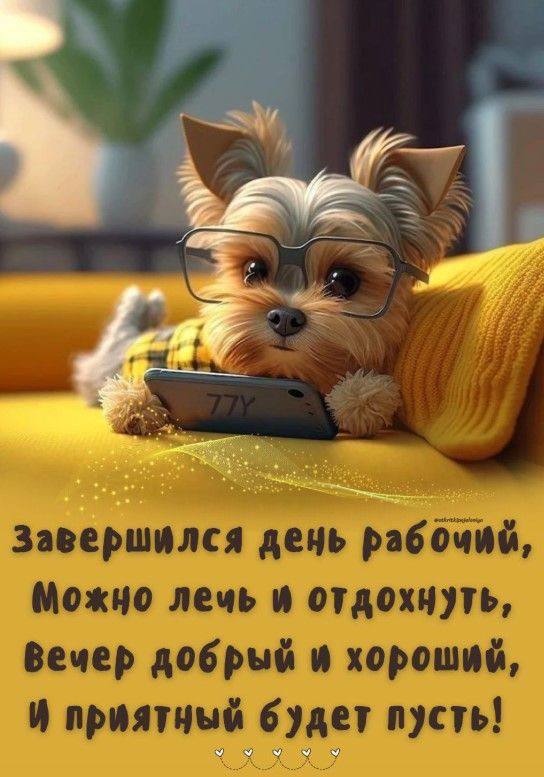 Уютной вам вечерней атмосферы
Желаю я сегодня и всегда,
Душевного тепла, надежды, веры... смотреть онлайн