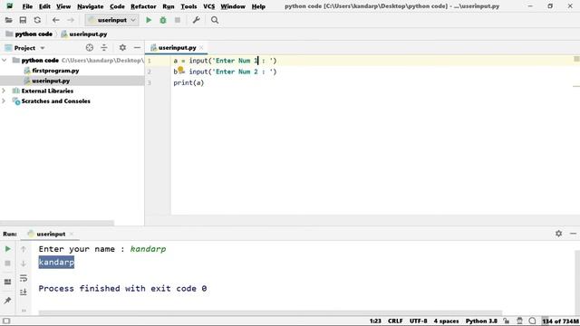 #15 User input in Python | Python Programming Tutorial for beginners | in Hindi смотреть онлайн