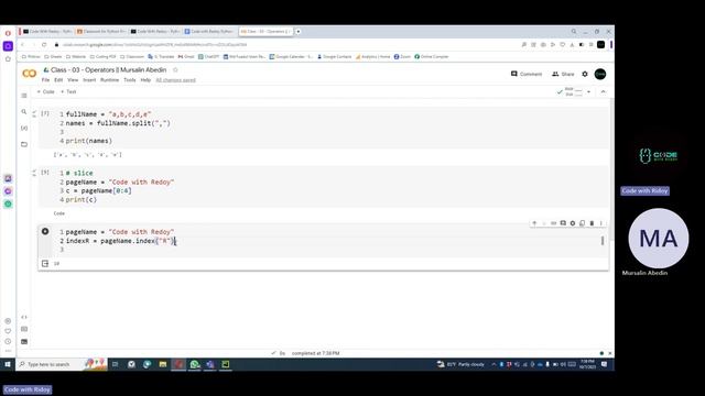 Class - 03 (Part #1) [Operators], Week - 2 || Mursalin Abedin - Code with Redoy Python Private Tuto смотреть онлайн