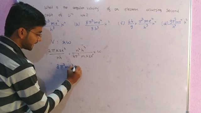 What is the angular velocity of an electron occupying second orbit of Li2+ ion || Shan chemistry смотреть онлайн