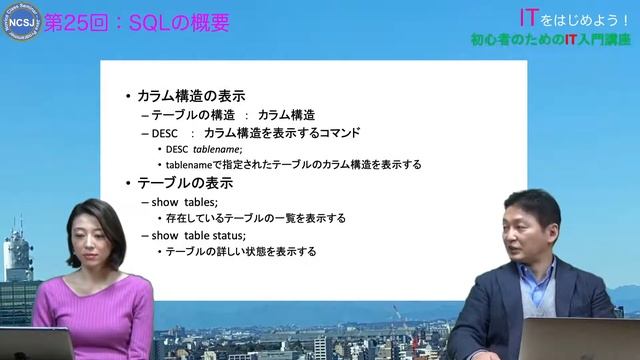 【ITを勉強しよう！】第２５回：データベース　SQLの概要 смотреть онлайн