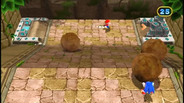 Mario Party 9 MiniGames - Mario Vs Sonic Vs Bowser Vs Mickey Mouse (Master Difficulty) смотреть онлайн