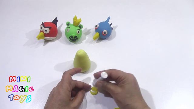How To Make Angry Birds Cupcakes With PlayDoh Sparkle - DIY PlayDoh Cupcakes Videos For Kids смотреть онлайн