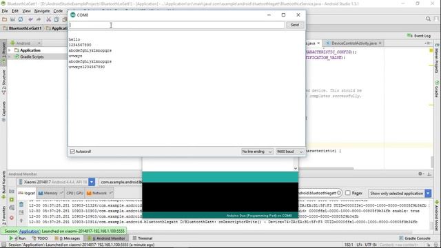 Android send data to Bluetooth LE device, using HM-10 BLE Module смотреть онлайн