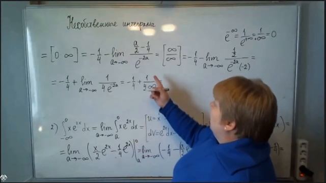 Несобственные интегралы с бесконечными пределами интегрирования. смотреть онлайн