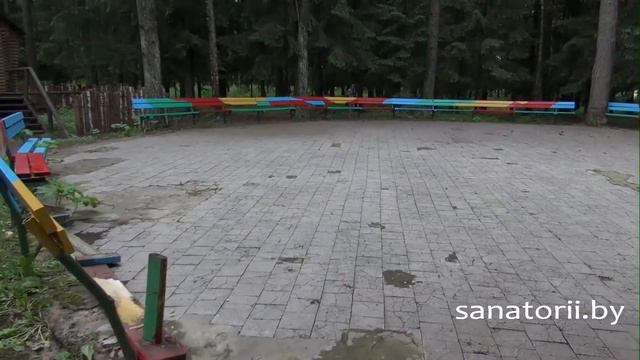 Санаторий Налибокская пуща - танцплощадка летняя, Санатории Беларуси смотреть онлайн