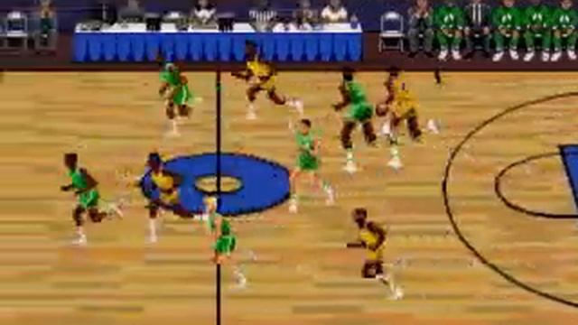 Sega Genesis Megadrive Lakers Versus Celtics and the NBA Playoffs смотреть онлайн