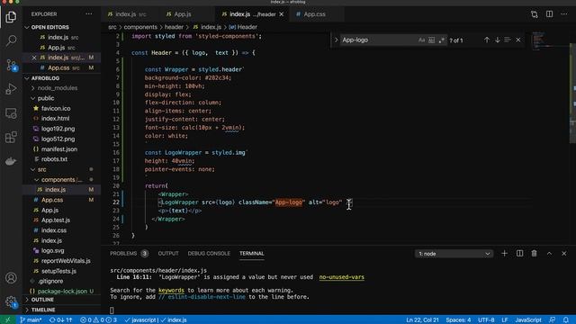 Creating the Header Component (part 2) | Afroblog App смотреть онлайн