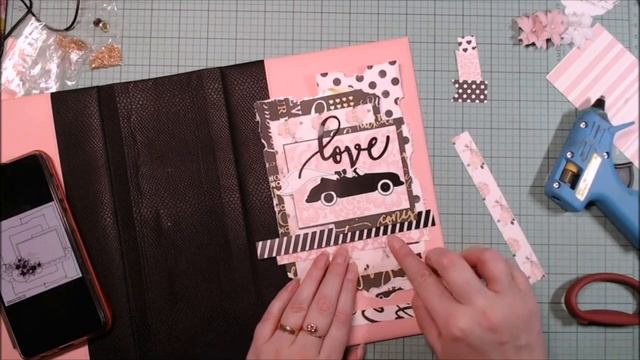 МК оформление обложки свадебного альбома/скрапбукинг/DIY смотреть онлайн