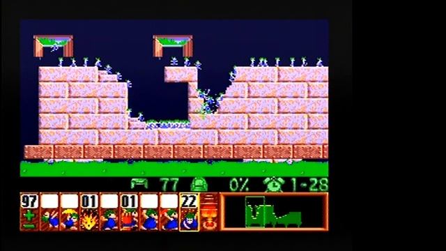 Lemmings SNES SUNSOFT SPECIAL 2 10013 points (100% saved & 29 skills used) смотреть онлайн